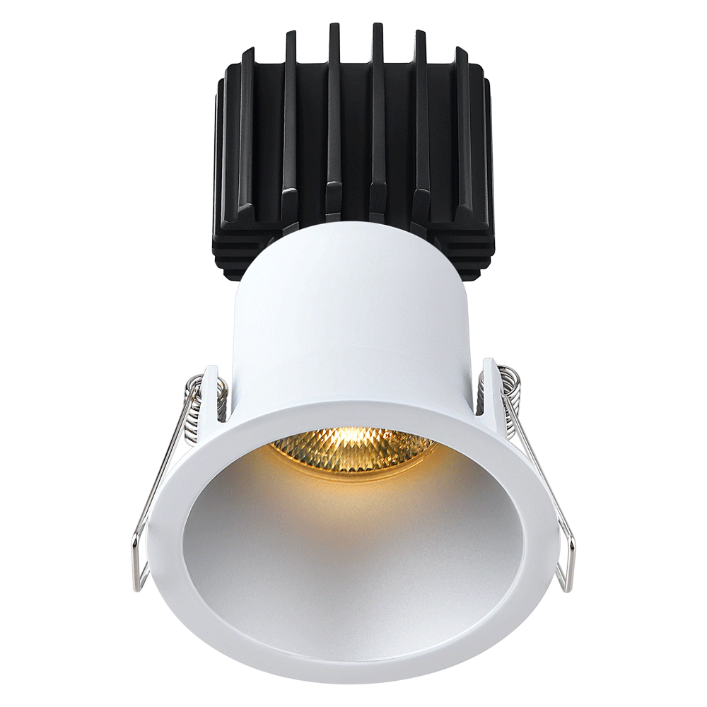 Lotus LED Lights L3F-RDT-AZ-RS20-3K95 Tangra 3″ Round Flush Downlight – 3CCT – 20° Beam – Alzak Trim – Semi Frosted Glass Reflector – CRI 95
