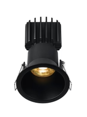 Lotus LED Lights L3F-RDT-BK Trim for Tangra 3" Fixed Round Deep Regressed Thin, Black Finish