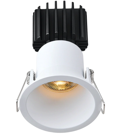 Lotus LED Lights L3F-RDT-WH Trim for Tangra 3" Fixed Round Deep Regressed Thin, White Finish