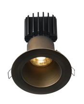 Lotus LED Lights L3F-RDW-BR Trim for Tangra 3" Fixed Round Deep Regressed Wide, Bronze  Finish