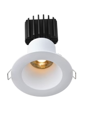 Lotus LED Lights L3F-RDW-WH Trim for Tangra 3" Fixed Round Deep Regressed Wide, White Finish