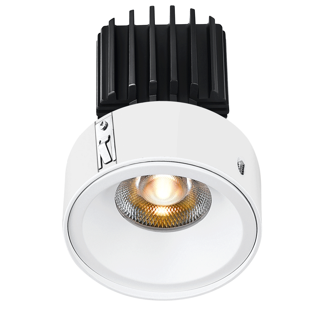 Lotus LED Lights L3F-RRF-WH-RS36-5C95 3" Recessed Trim 36° Beam 5CCT CRI95 Reflector Semi Frosted Glass