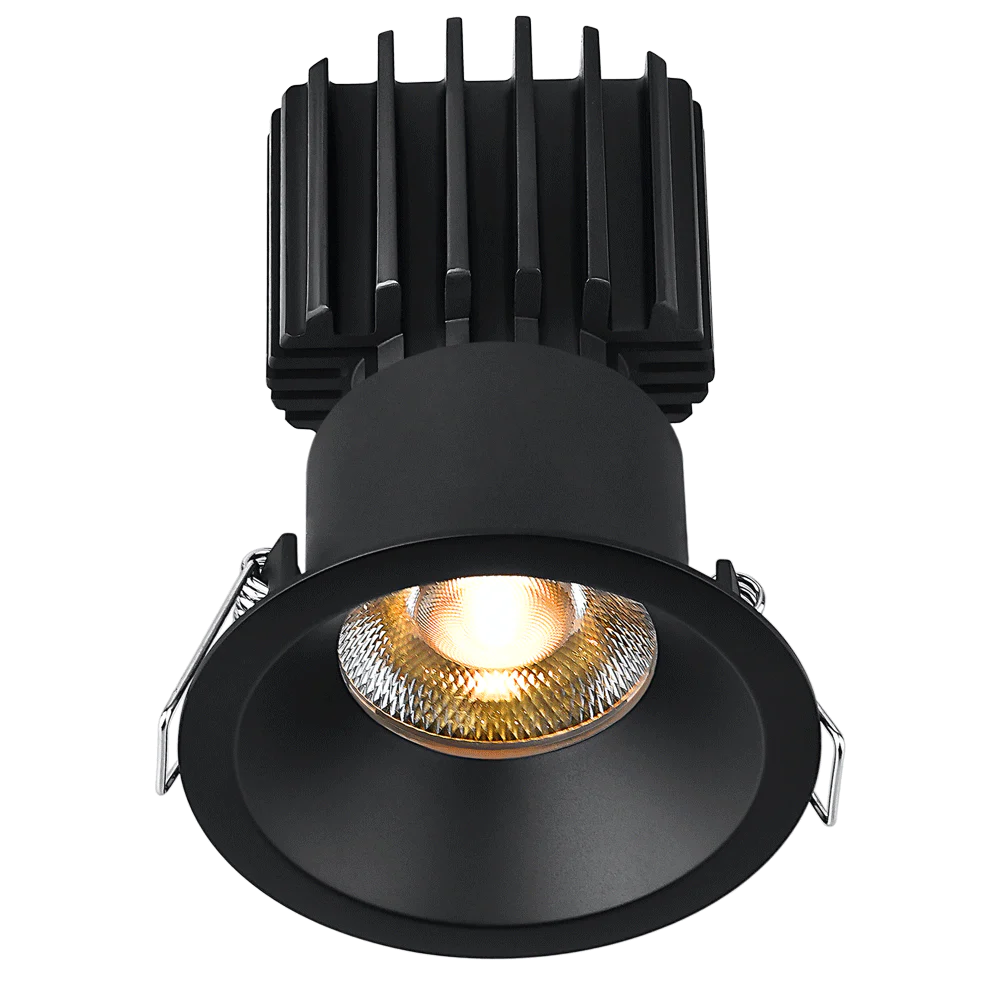 Lotus LED Lights L3F-RRT-BK-RF60-5C95 3" Tangra Fixed Round Recessed Thin Trim With Reflector Frosted Glass - Beam Angle: 60° -  Finish: Black