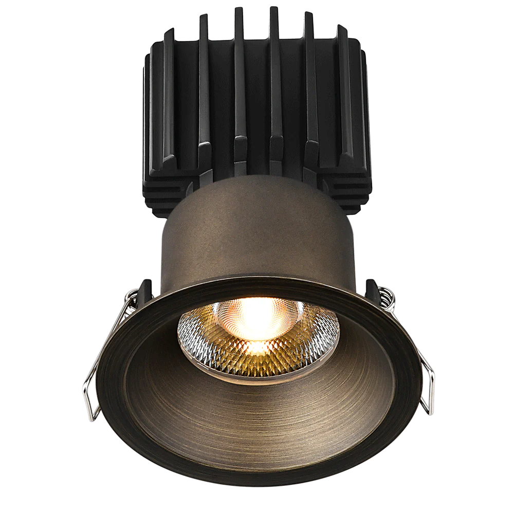 Lotus LED Lights L3F-RRT-BR-RF60-5C95 3" Tangra Fixed Round Recessed Thin Trim With Reflector Frosted Glass - Beam Angle: 60° -  Finish: Bronze
