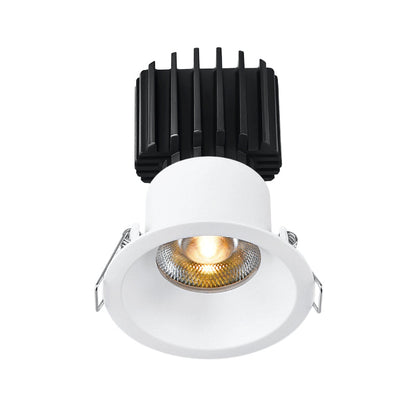 Lotus LED Lights L3F-RRT-WH-RS36-3K95 3" Tangra LED Fixed Round Recessed Thin Trim – 36° Beam – 3000K – White Trim – Semi Frosted Glass Reflector – CRI 95