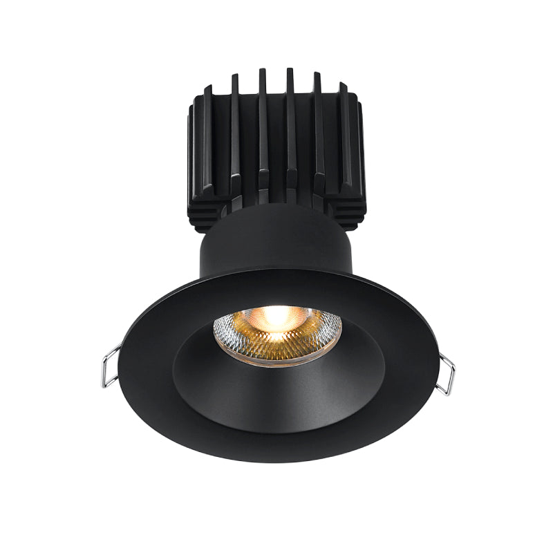 Lotus LED Lights L3F-RRW-BK Trim for Tangra 3" Fixed Round Recessed Wide - Finish: Black