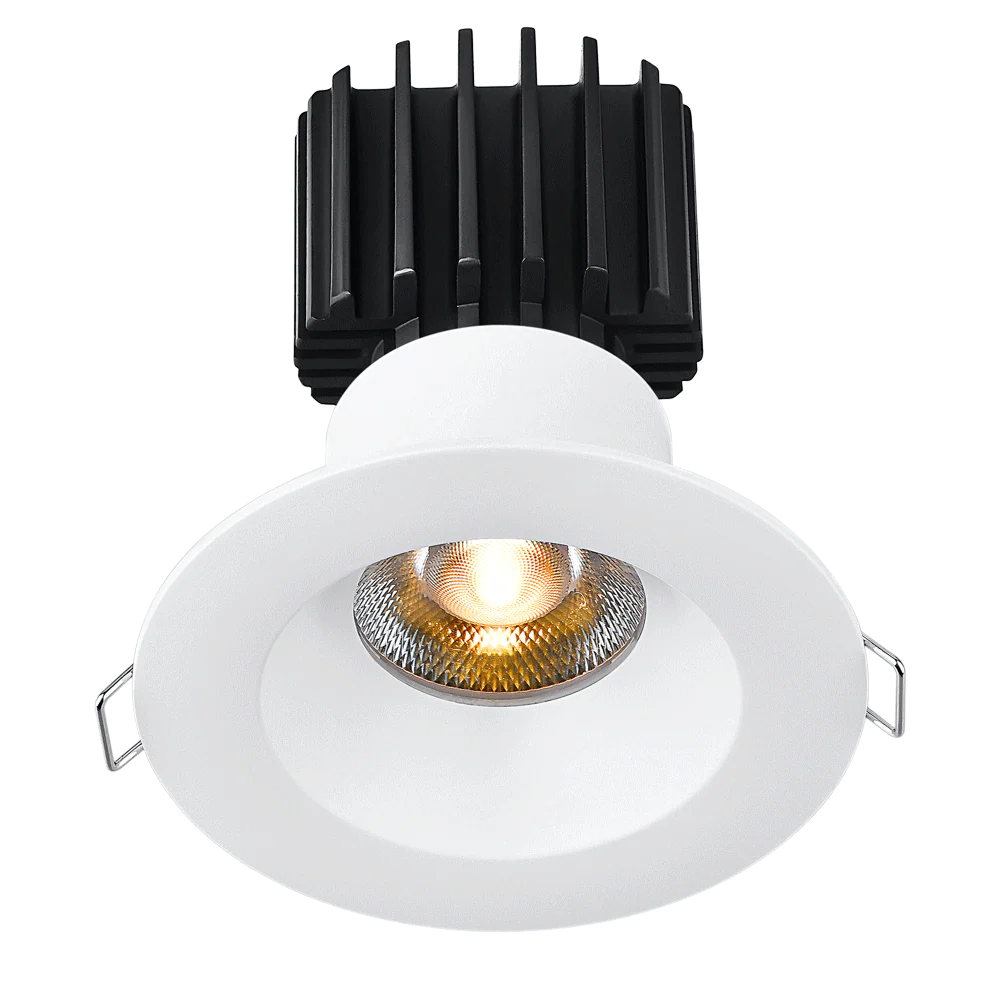 Lotus LED Lights L3F-RRW-WH-LW24-4C90 3" Tangra Fixed Round Recessed Wide Trim - Beam Angle: 24° - White Lens - Finish: White