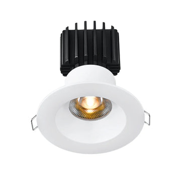 Lotus LED Lights L3F-RRW-WH-RC-50-5C95 3" Tangra LED Fixed Round Recessed Wide Trim, Reflector w/ Clear Glass, Multi-Color Temperature, Beam Angle 50°, White Finish