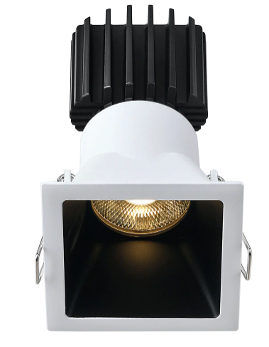Lotus LED Lights L3F-SDT-WB-RS36-3K98 Tangra 3″ Surface/Trim Downlight – 36° Beam – 3000K – White/Black Trim – Semi Frosted Glass Reflector – CRI 98