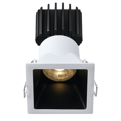 Lotus LED Lights L3F-SDT-WB-LB36-5C95 Tangra 3″ Surface/Trim Downlight – 36° Beam – 5CCT – White/Black Trim – Black Lens Reflector – CRI 95