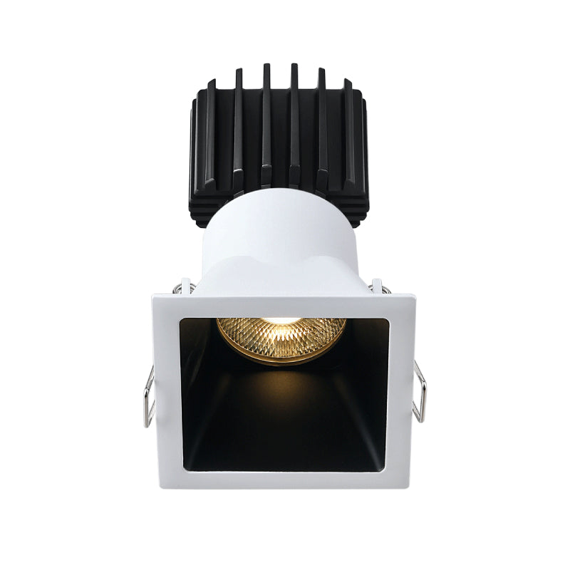 Lotus LED Lights L3F-SDT-WB Trim for Tangra 3" Fixed Square Deep Regressed Thin - Finish: White/Black