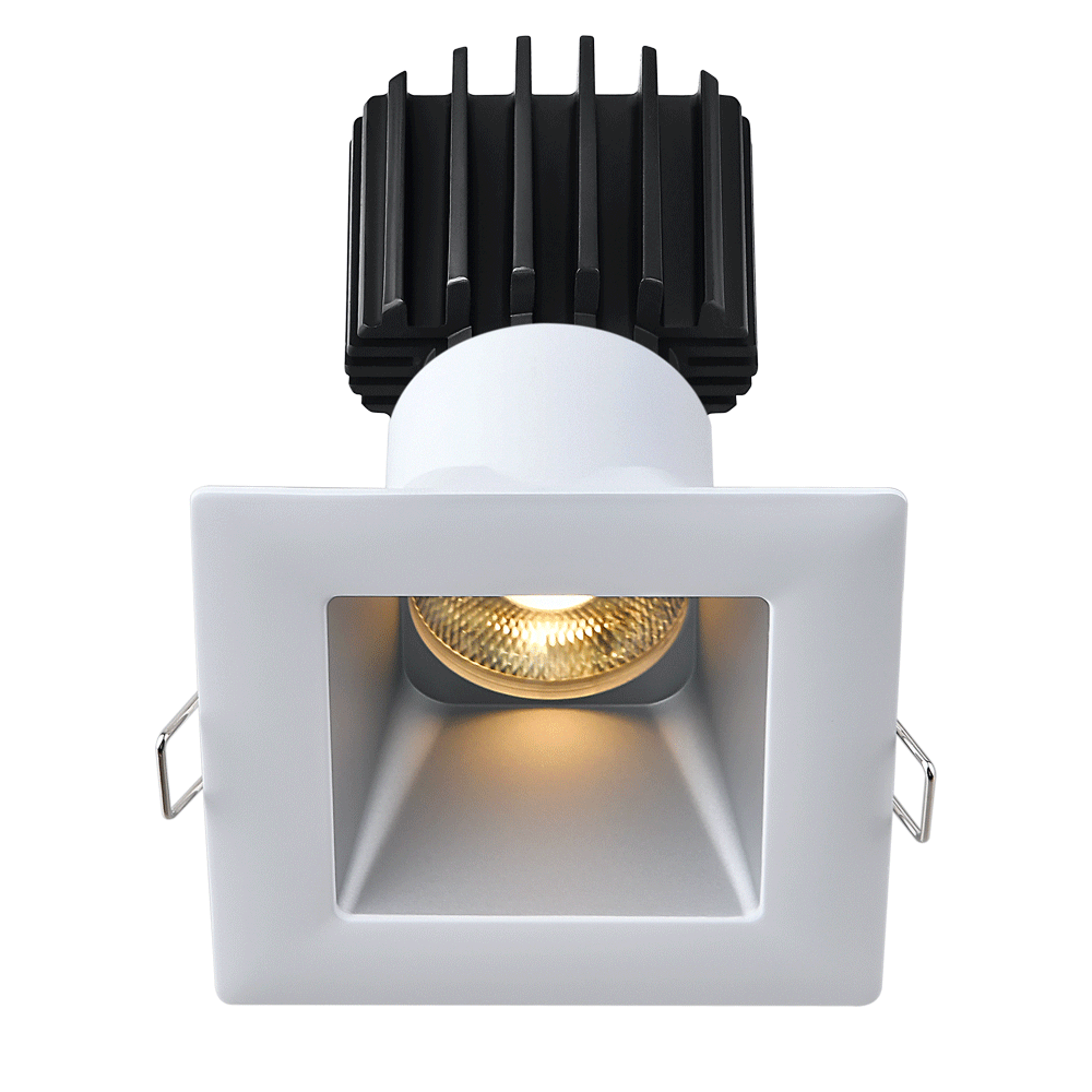 Lotus LED Lights L3F-SDW-AZ-RS20-4C90 Tangra 3″ Surface Downlight – 20° Beam – 4CCT – Alzak Trim – Semi Frosted Glass Reflector – CRI 90