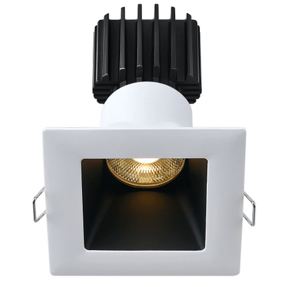Lotus LED Lights L3F-SDW-WB-RS36-5C98 Tangra 3 Inch Fixed Square Deep Regressed Wide White-Black Duo Trim Reflector Semi-frosted glass 36° 5CCT CRI98