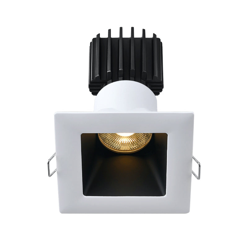 Lotus LED Lights L3F-SDW-WB Trim for Tangra 3" Fixed Square Deep Regressed Wide  - Finish: White/Black
