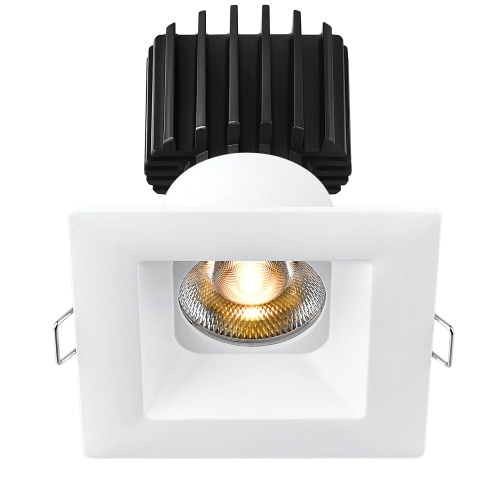 Lotus LED Lights L3F-SRW-AZ-RC36-5C95 Tangra 3" Square Recessed Wide Trim Downlight – 5CCT Selectable (2700K–5000K), 36° Beam, Alzak Trim, Clear Lens Reflector, CRI95