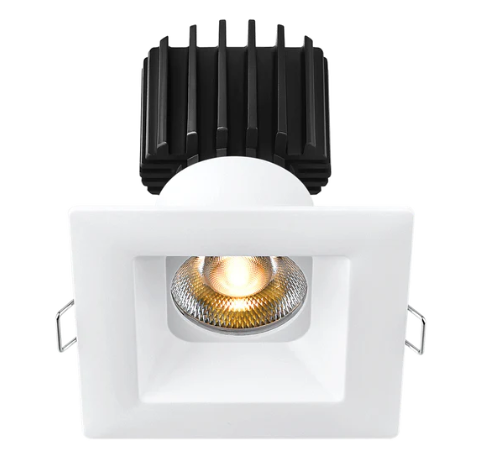 Lotus LED Lights L3F-SRW-WH-LW24-3K95 Tangra 3" Square Recessed Wide Trim Downlight – 3000K, 24° Beam, White Trim, White Lens Reflector, CRI95