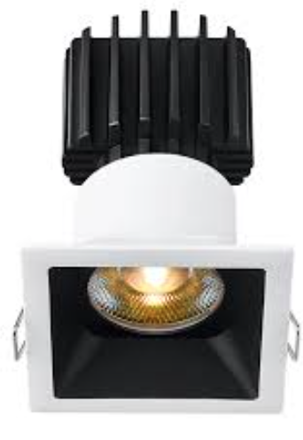 Lotus LED Lights L3F-SRW-WB Tangra 3" Square Recessed Flanged Trim – White/Black