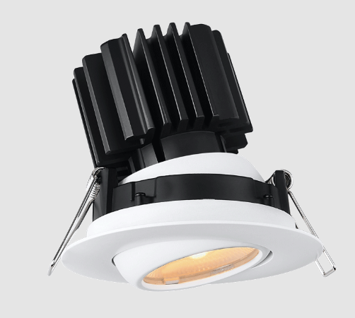 Lotus LED Lights L3G-RFW-WH-RF50-4C90 Tangra 3″ Gimbal Round Flat Wide White Trim, Reflector Frosted Glass, Beam Angle 50°, Color Temperature 4CCT+DTW 35K to 27K, CRI90