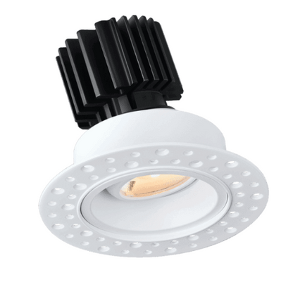 Lotus LED Lights L3G-RIT-WH-RS36-3K98 Tangra 3 Inch Gimbal Round Recessed Invisible White Trim Reflector Semi-frosted glass 36° 30K CRI98