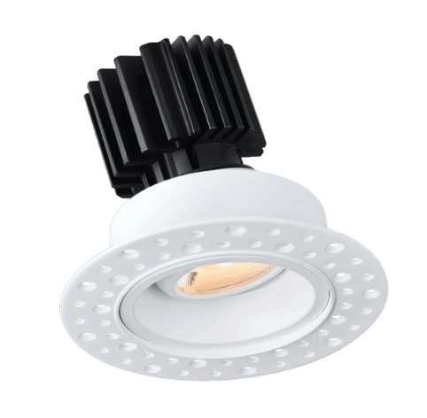 Lotus LED Lights L3G-RIT-WH-LW24-4C90 Tangra 3" Gimbal Round Recessed Invisible White Trim Lens White 24° 4CCT+DTW 35K to 27K CRI90