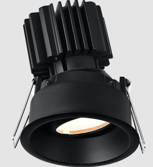 Lotus LED Lights L3G-RRT-BK-LB24-5C98 Tangra 3″ Gimbal Round Recessed Thin Black Trim, Lens Black, Beam Angle 24°, Multi-Color Temperature, CRI98