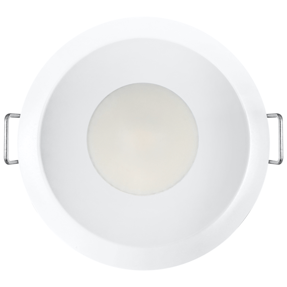 Lotus LED Lights L3G-RRT-BK-RF50-1895 Tangra 3" Gimbal Round Recessed Thin Trim – Dim-to-Warm (3000K–1800K) – 50° Beam – Black Trim – Frosted Glass Reflector – CRI95
