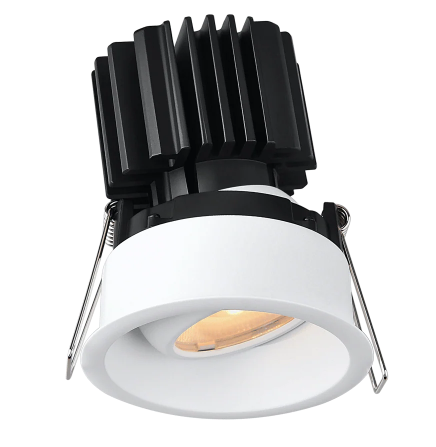 Lotus LED Lights L3G-RRT-WH Trim for Tangra 3" Gimbal Round Regressed Thin - White Finish
