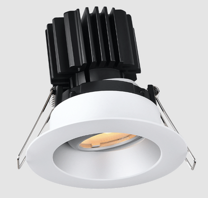 Lotus LED Lights L3G-RRW-AZ-RS36-5C95 Tangra 3″ Gimbal Round Recessed Wide Alzak Trim, Reflector Semi-Frosted Glass, Beam Angle 36°, Multi-Color Temperature, CRI95