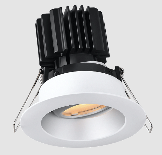 Lotus LED Lights L3G-RRW-AZ-RC36-5C98 Tangra 3" Gimbal Round Recessed Wide Trim - 5CCT -  36° Beam - Alzak Trim, Reflector W/ Clear glass - CRI98