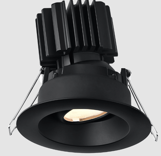 Lotus LED Lights L3G-RRW-BK-LB24-5C95 Tangra 3″ Gimbal Round Recessed Wide White Trim, Black Lens. Beam Angle 24°, Multi-Color Temperature, CRI95
