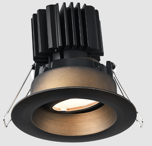 Lotus LED Lights L3G-RRW-BR-RC20-5C98 Tangra 3″ Gimbal Round Recessed Wide Bronze Trim, Reflector Clear Glass, Beam Angle 20°, Multi-Color Temperature, CRI98