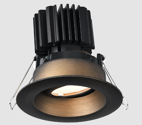 Lotus LED Lights L3G-RRW-BR-RS20-3K98 Tangra 3″ Gimbal Round Recessed Wide Bronze Trim, Reflector Semi Frosted Glass, Beam Angle 20°, Color Temperature 30K, CRI98