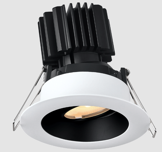 Lotus LED Lights L3G-RRW-WB-RC36-3K98 Tangra 3″ Gimbal Round Recessed Wide White-Black Duo Trim, Reflector Clear Glass, Beam Angle 36°, Color Temperature 30K, CRI98