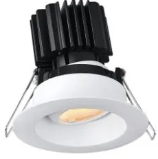 Lotus LED Lights L3G-RRW-WH-RS36-5C98 Tangra 3″ Gimbal Round Recessed Wide White Trim, Semi-Frosted Glass, Beam Angle 36°, Multi-Color Temperature, CRI98