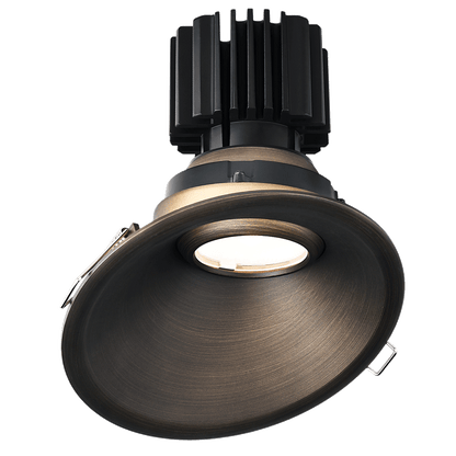 Lotus LED Lights L3G-RST-BR-RF50-4C90 Tangra 3 Inch Gimbal Round Sloped Thin Bronze Trim Reflector Frosted glass 50° 4CCT+DTW 35K to 27K CRI90