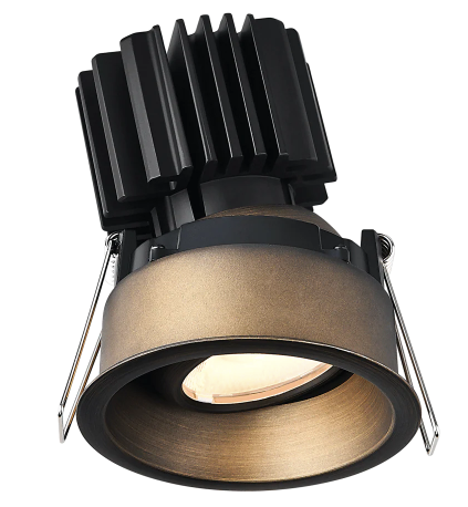Lotus LED Lights L3G-RSW-BR Trim for Tangra 3" Gimbal Round Sloped Wide, Oil Rubbed Bronze Finish