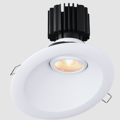 Lotus LED Lights L3G-RSW-WH-RF50-3K98 Tangra 3″ Gimbal Round Sloped Wide White Trim, Reflector Frosted Glass, Beam Angle 50°, Color Temperature 30K, CRI98