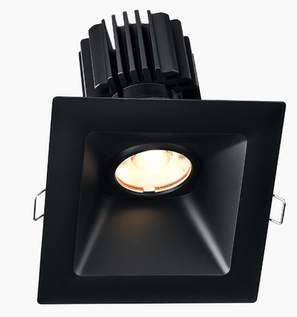 Lotus LED Lights L3G-SSW-BK-LB24-5C95 Tangra 3 Inch Gimbal Square Sloped Wide Black Trim Lens Black 24° 5CCT CRI95