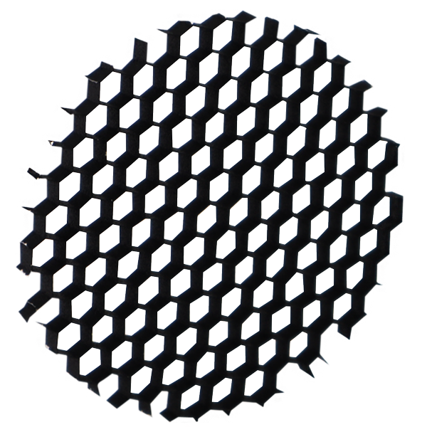 Elco Lighting L61 Oak Accessories Black Hex Louver for a Better Glare Shield