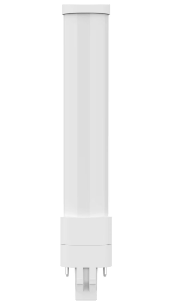 Eiko L5.5WPLS/AB/827/U/GX23/H PLS Type A+B Plastic, 80CRI, Wattage 5.5W, Lumens 550 lm, Color Temperature 2700K, Voltage 120-277V, Horizontal GX23