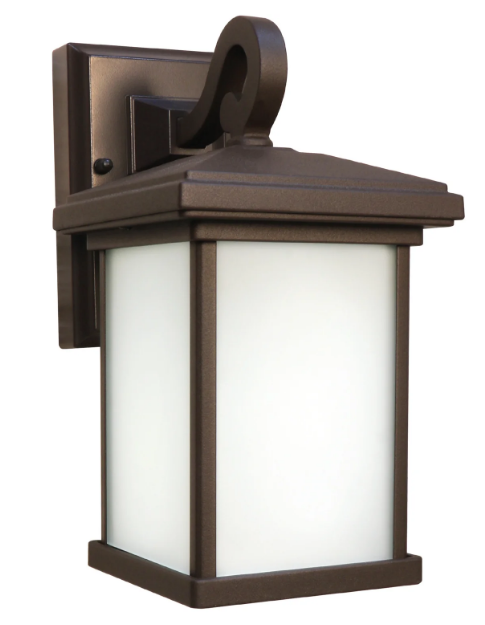 Feit Electric LAN11SQ/SYNC/BZ 11 in. OneSync Landscape Bronze Square Decorative Lantern, Wattage 9.5W, Voltage 120V, Bronze Finish
