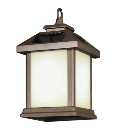 Feit Electric LAN4SQ/SYNC/SOL/BZ 4" OneSync Landscape Solar Powered LED Square Lantern, Bronze Finish