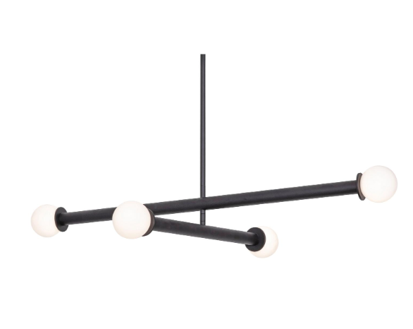 AFX Lighting LANP36LAJUDBK Lane 36 Inch LED Pendant Light, 120-277V, Watt 30W, Selectable 5CCT Black Finish