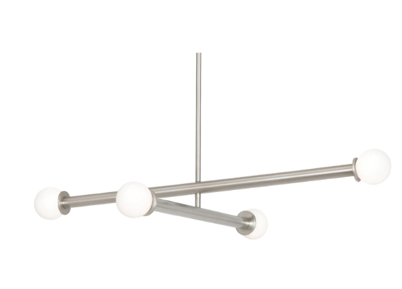 AFX Lighting LANP36LAJUDSN Lane 36 Inch LED Pendant Light, 120-277V, Watt 30W, Selectable 5CCT Satin Nickel Finish