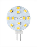 Cyber Tech Lighting LB2PK/WW 2W LED 2-Pin 12V G4 Hockey Puck Lamp, CCT 3000K