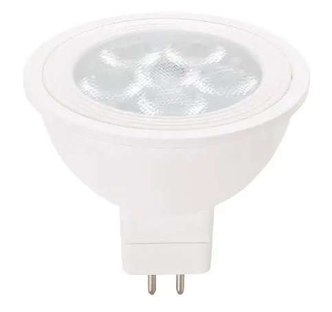 Cyber Tech Lighting LB50MR16-120V/WW LED MR16 Bulb, Dimmable, G5.3, Flood, Wattage 6W, Lumens 350 lm, Voltage 12V, Color Temperature 4000K