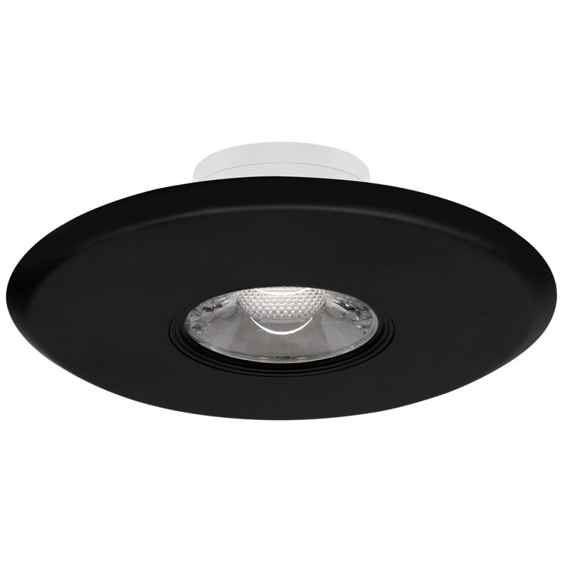 Lotus LED Lights LBL-JB10W-5CCT-R-BK 5" Round J-Box Mount LED Downlight, Color Temperature 2700K-5000K, Lumens 740 lm, 120V, Black