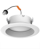 Cyber Tech Lighting LC10RT4-B/CCT 10W LED 4″ Baffled Retrofit Can Kit, Dimmable, Adjustable 3CCT (3000K/4000K/5000K), 800 Lumens