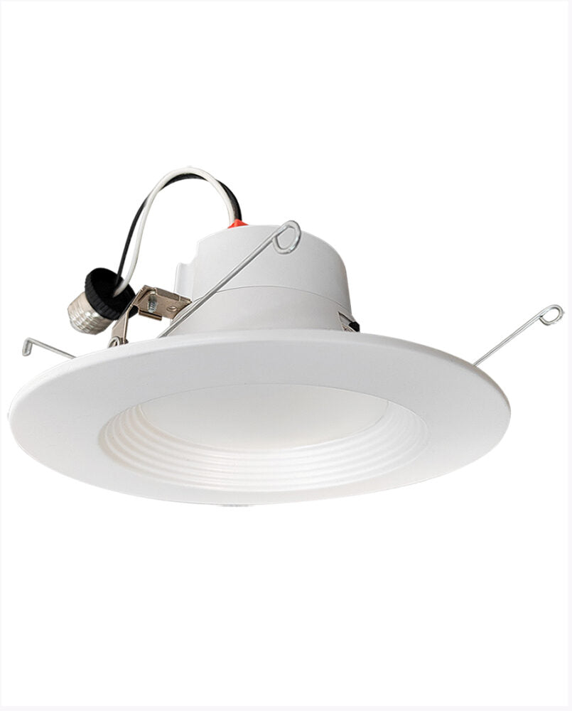 Cyber Tech Lighting LC12RT6-B-CCTBK 12W Dimmable 6″ Baffled Retrofit Can Kit with Battery Backup, 5CCT, 850 lm, Triac Dimming