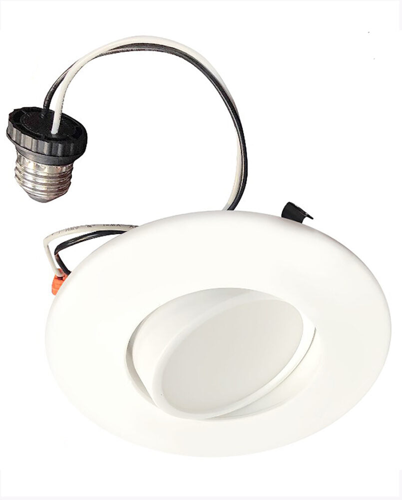Cyber Tech Lighting LC9RT4-PIVOT/CCT 4″ LED Dimmable, Pivoting Downlight, Wattage 9W, Multi-Color Temperature